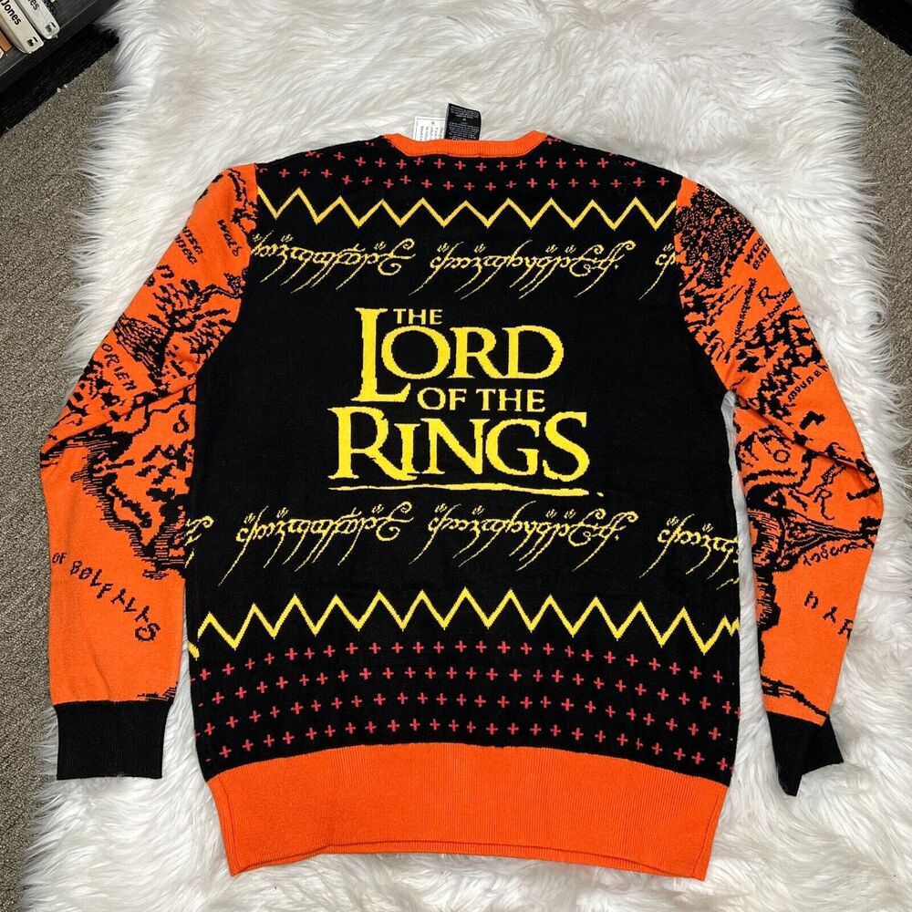 LORD OF THE RINGS EYE OF SAURON SWEATER LOTR - Picture 5 of 5